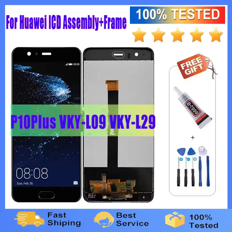 5.5'' Display For Huawei P10 Plus LCD Touch Screen Digitizer Replacement For Huawei P10Plus VKY-L09 VKY-L29 LCD Display