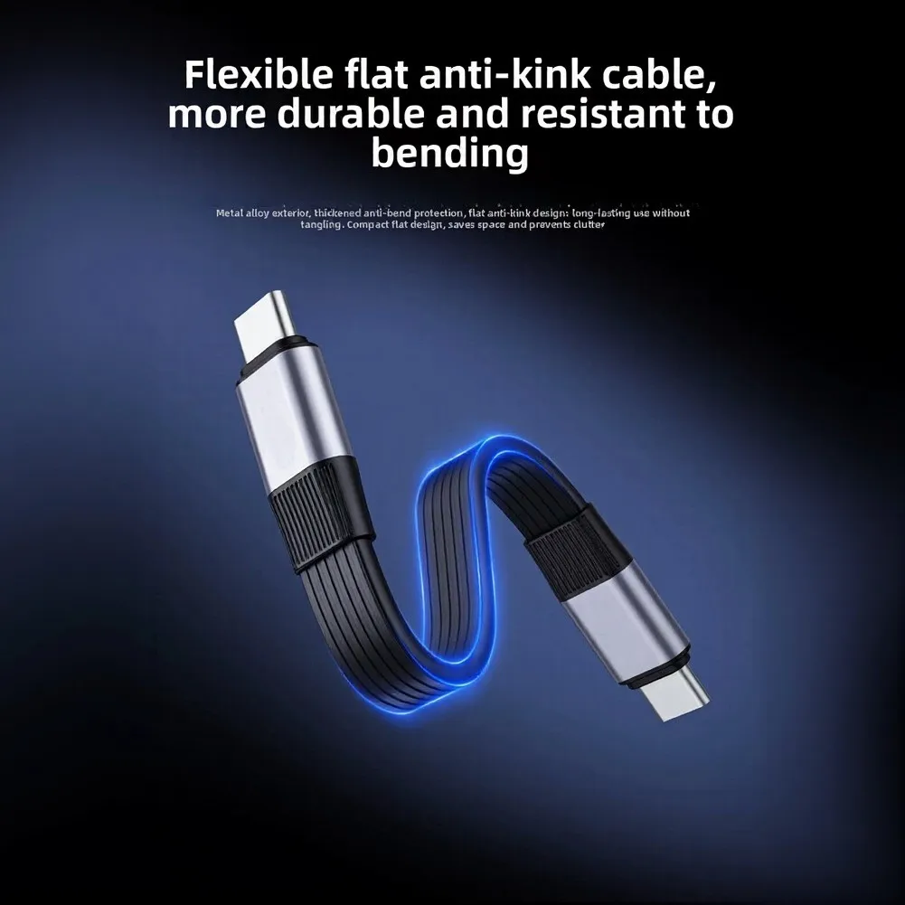 PD240W USB-C Data Cable 80Gbps Transfer 8K 60Hz Support Tangle-Free Design Hard Disk Enclosure Docking Station For Laptop