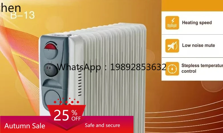 

ZZ Oil Filled Heater for Home Use, Energy-Saving, Large Area Warm Air Blower, Hot Air Machine