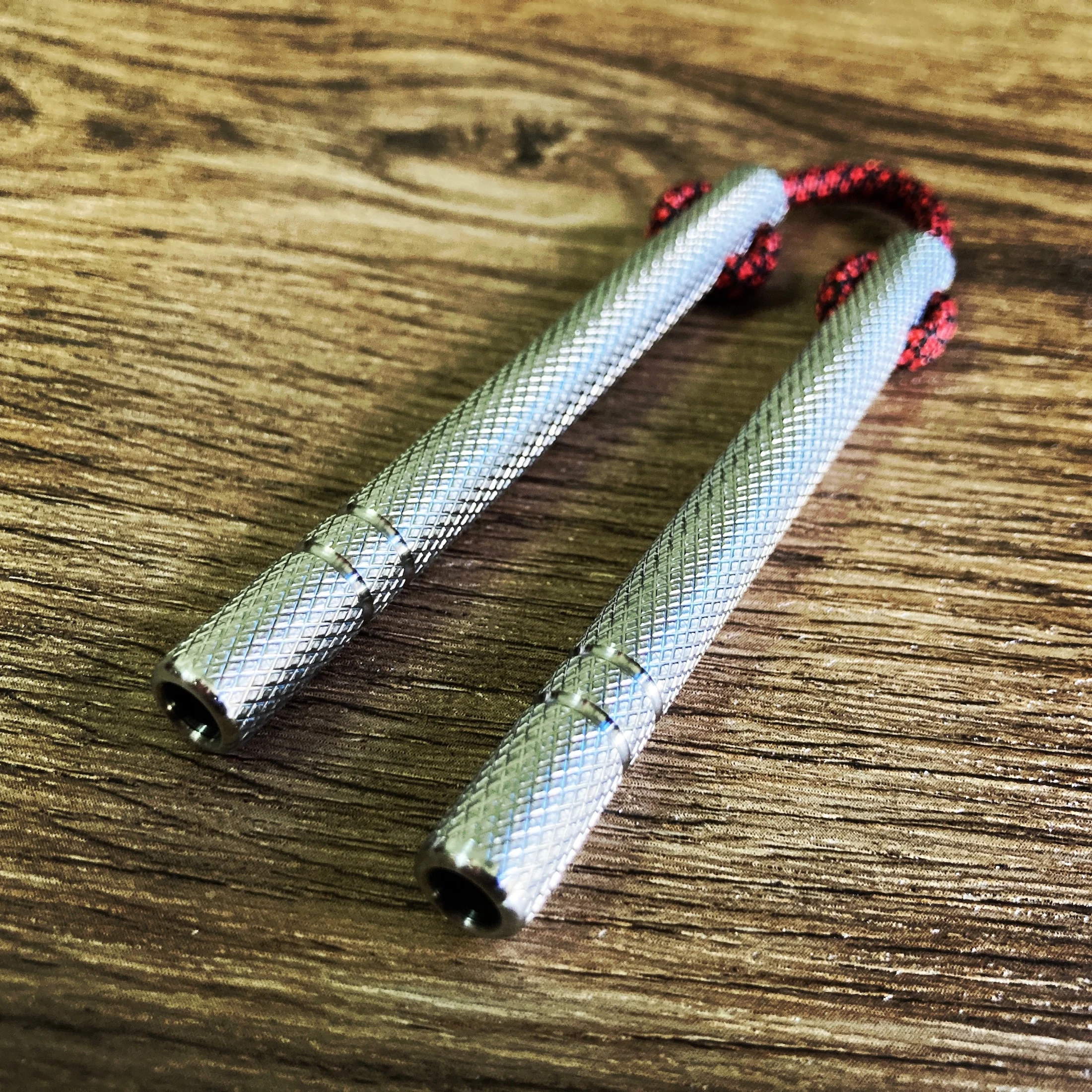 Stainless Steel Mini Finger Nunchucks Pocket Double Stick Model Toys
