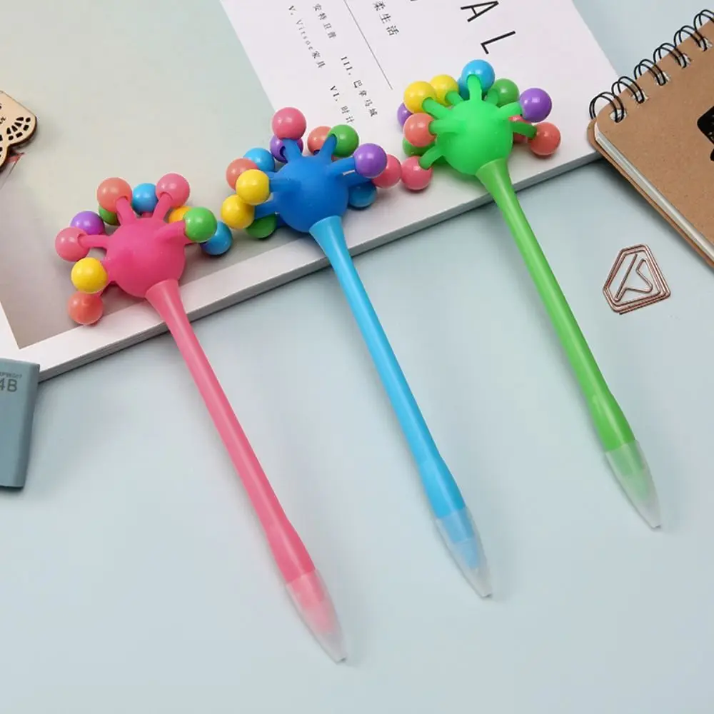 Fun To Your Writing Small Ball Ballpoint Pen Novelty Pen Decompression Toy Pen Entertainment Pull Ballpoint Pen Office Supplies