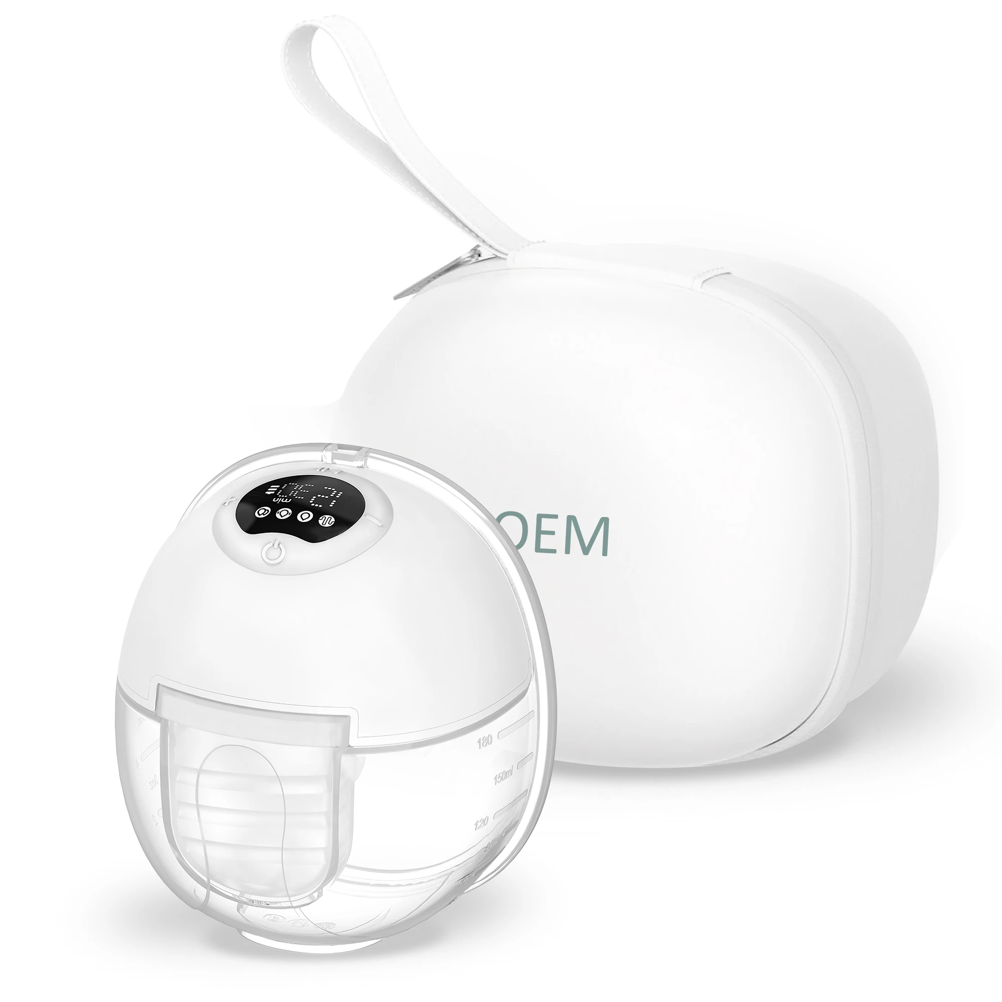 OEM Baby Products 4 Modi 12 Gänge tragbare Milchpumpe mit Aufbewahrungstasche S39 elektrische Milchpumpe