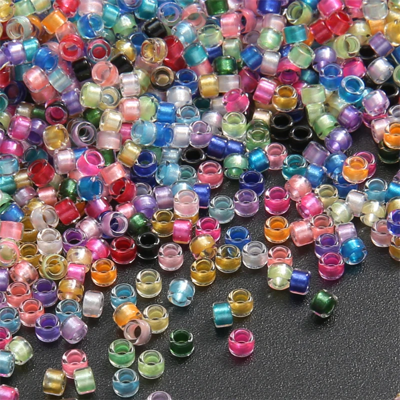 Około 720 sztuk Premium 2,5 mm Fantazja Barwione Rdzeń Okrągłe Koraliki Szklane Koraliki Luźne Koraliki Do DIY Ręcznie Robionej Biżuterii Z