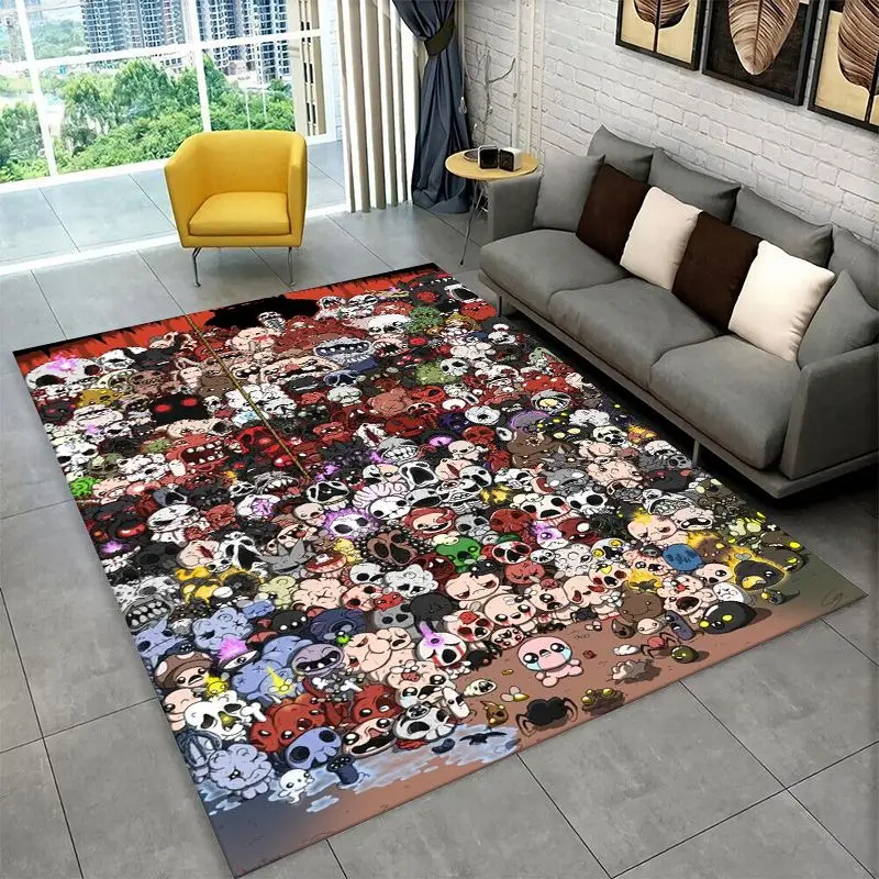 RPG Game The Binding Of Isaac Living Room Non-Slip Area Rug Soft Carpet for Bedroom Kids Playroom Sofa,Home Decor Doormat Gift