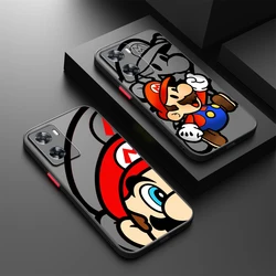 Mario Cool Cute Cartoon Frosted Translucent For OPPO X5 X3 A54S A5 A94 A16 A53S A57 A74 A72 A96 A98 A78 5G Cover Phone Case