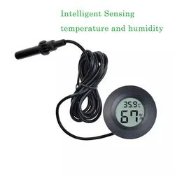 Digital Thermometer Hygrometer Meter For Reptile Turtle Terrarium Aquarium Tank  Accessories Temperature Humidity