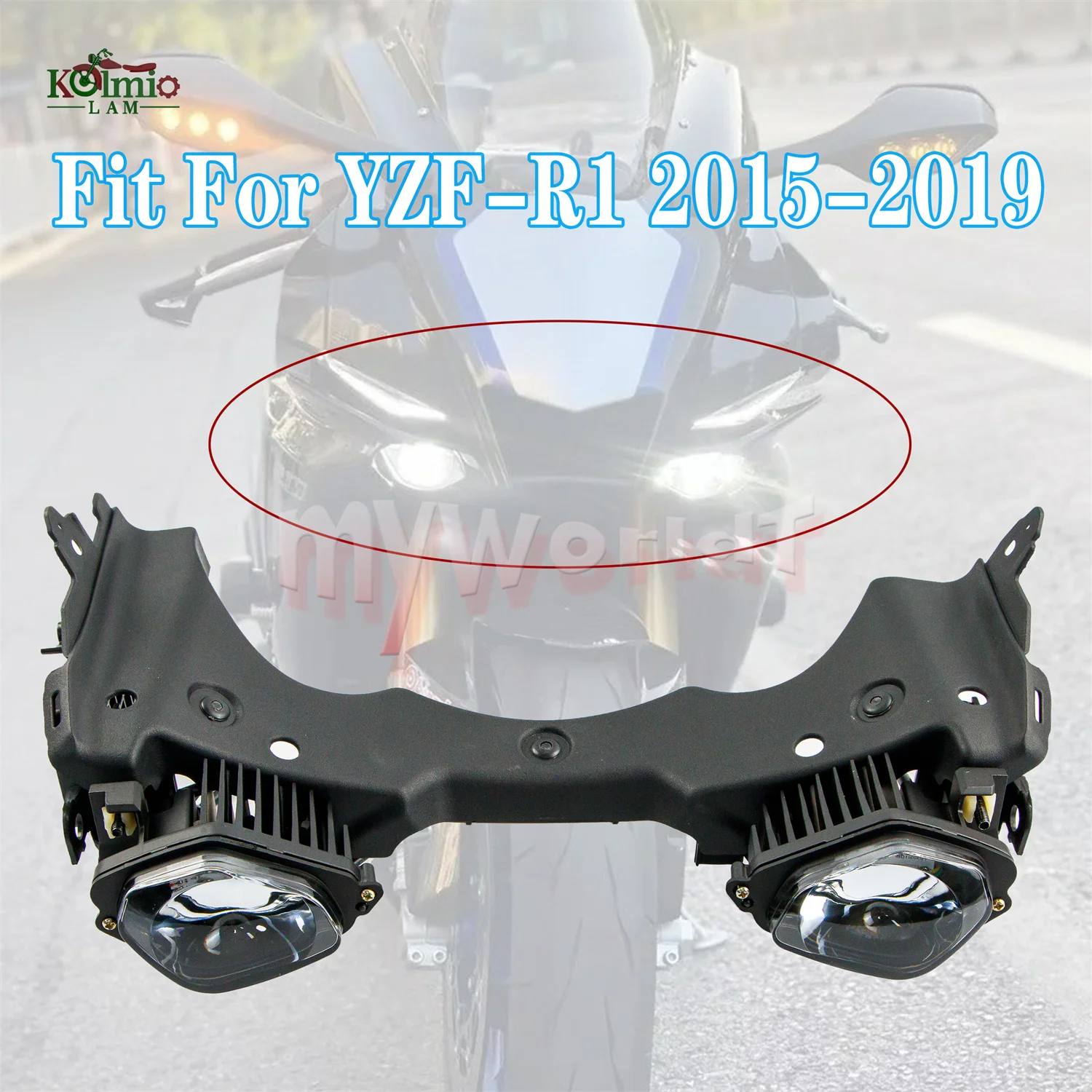 Fit For YAMAHA YZF R1 R1M R1S 2015 - 2019 Front Lighting Lndicator Motorcycle Light Assembly Accessories YZF-R1 YZFR-1S YZF-R1M