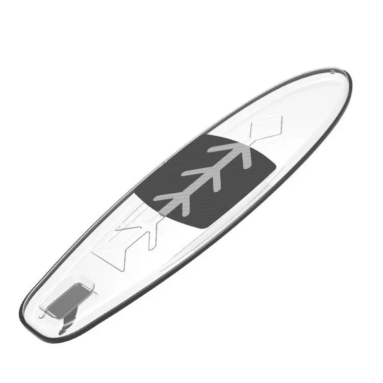 

Transparent SUP With Paddle Durable Transparent Surfboard Transparent Paddle Boat