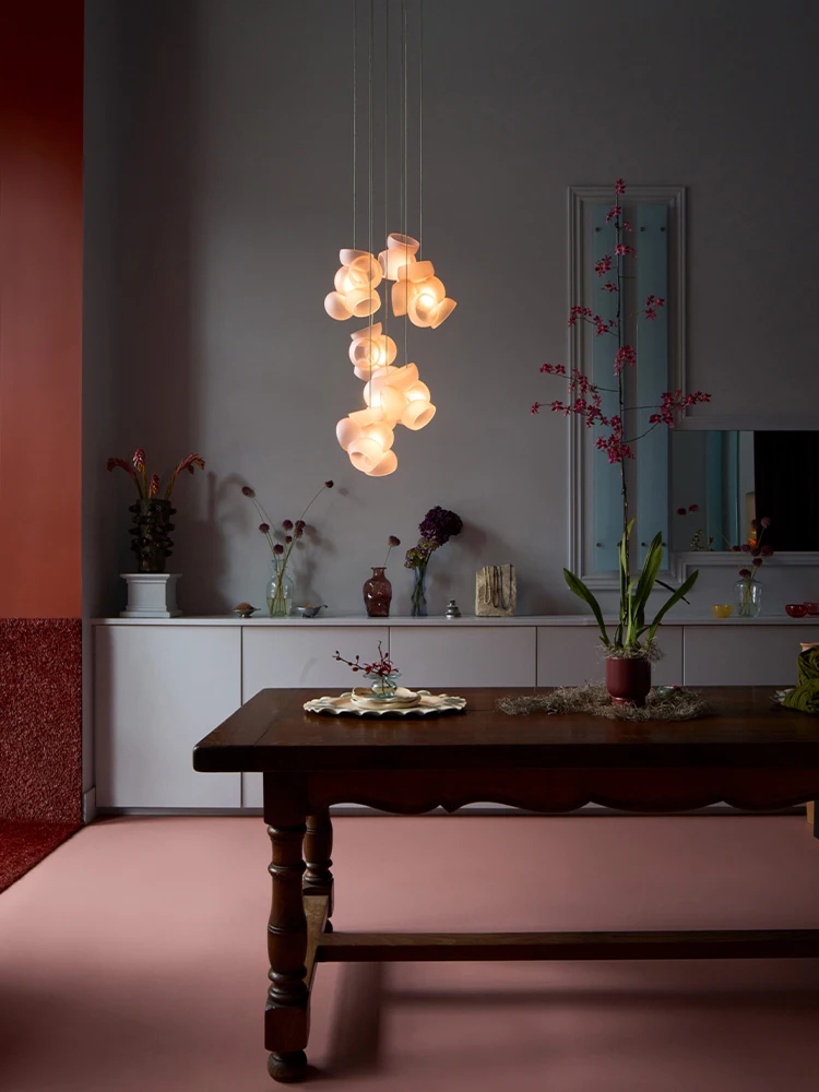 

Modern LED Clear Geometric Glass ceiling chandelier Lighting for dining room,Lampara for living room, dimmable,lustre