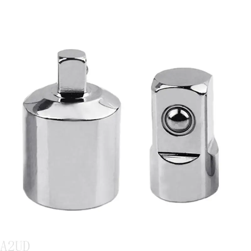 A2UD 2 штуки IMPACT ADAPTER и REDUCER, совместимый с W/Impact Driver Ratchet Sockets1/2 "до 1/4" 1/4 "до Серебро