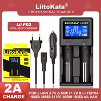 LiitoKala Lii-S12 Lii-S8 Lii-PD4 Lii-PD2 Lii-500S 3.7V 18650 18350 Battery Charger Auto-Polarity Detect 26650 21700 1.2V AA AAA