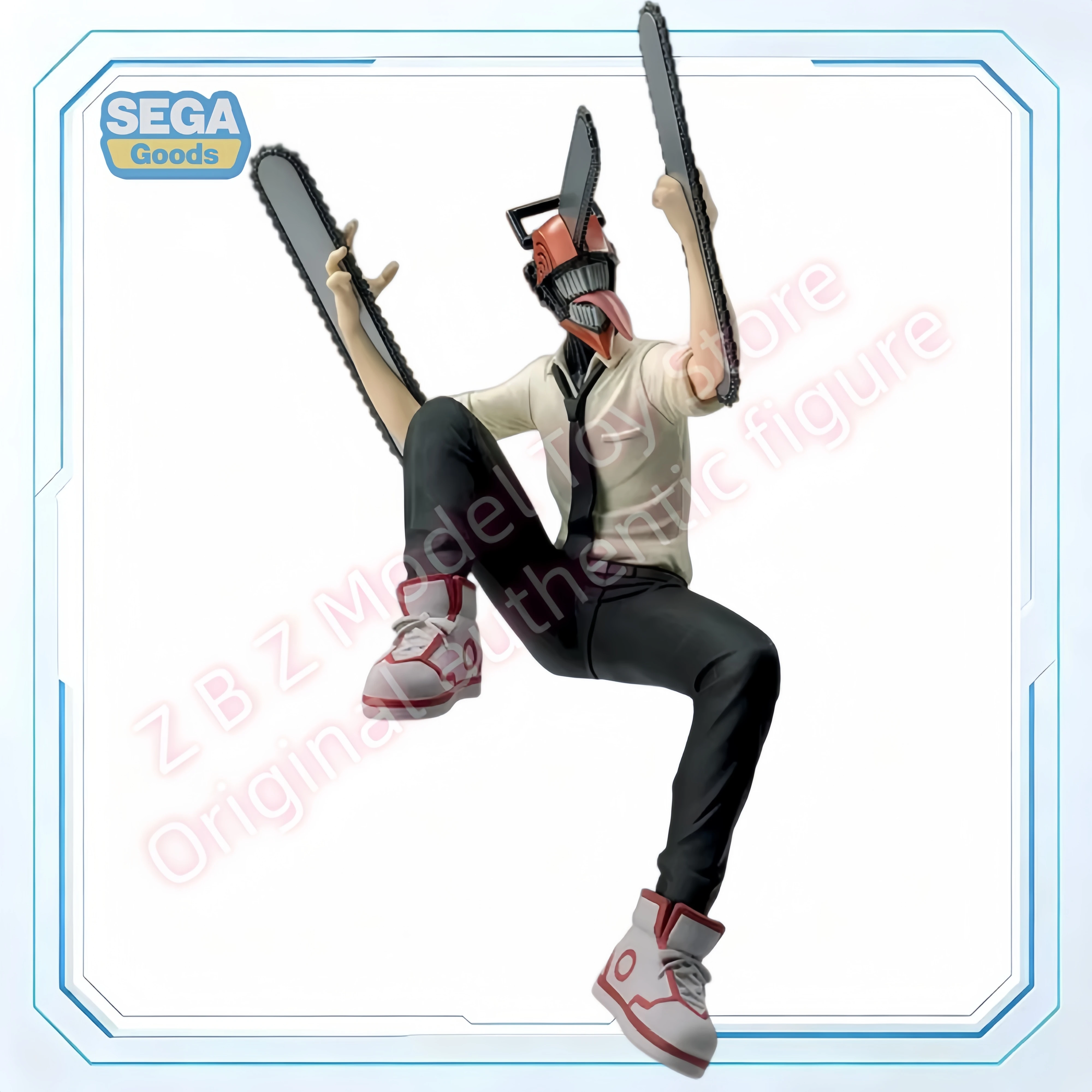 In Stock SEGA Original Genuine PM Chokonose Figure Anime Chainsaw Man Denji 14cm Noodle Stopper Model Toys Premium Figure Gift
