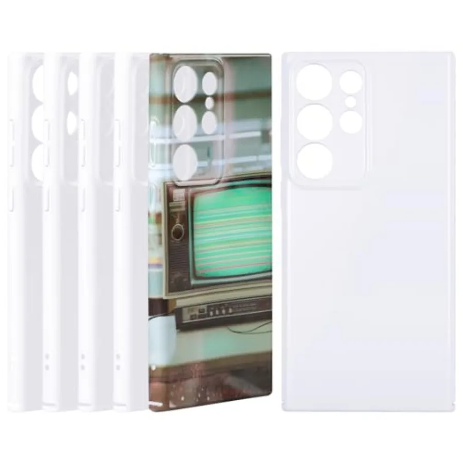 

6Pack Sublimation Phone Case Blanks Bulk Compatible with Galaxy S24 Ultra, Hard Sublimation Customize Phone Case - Glossy Subli