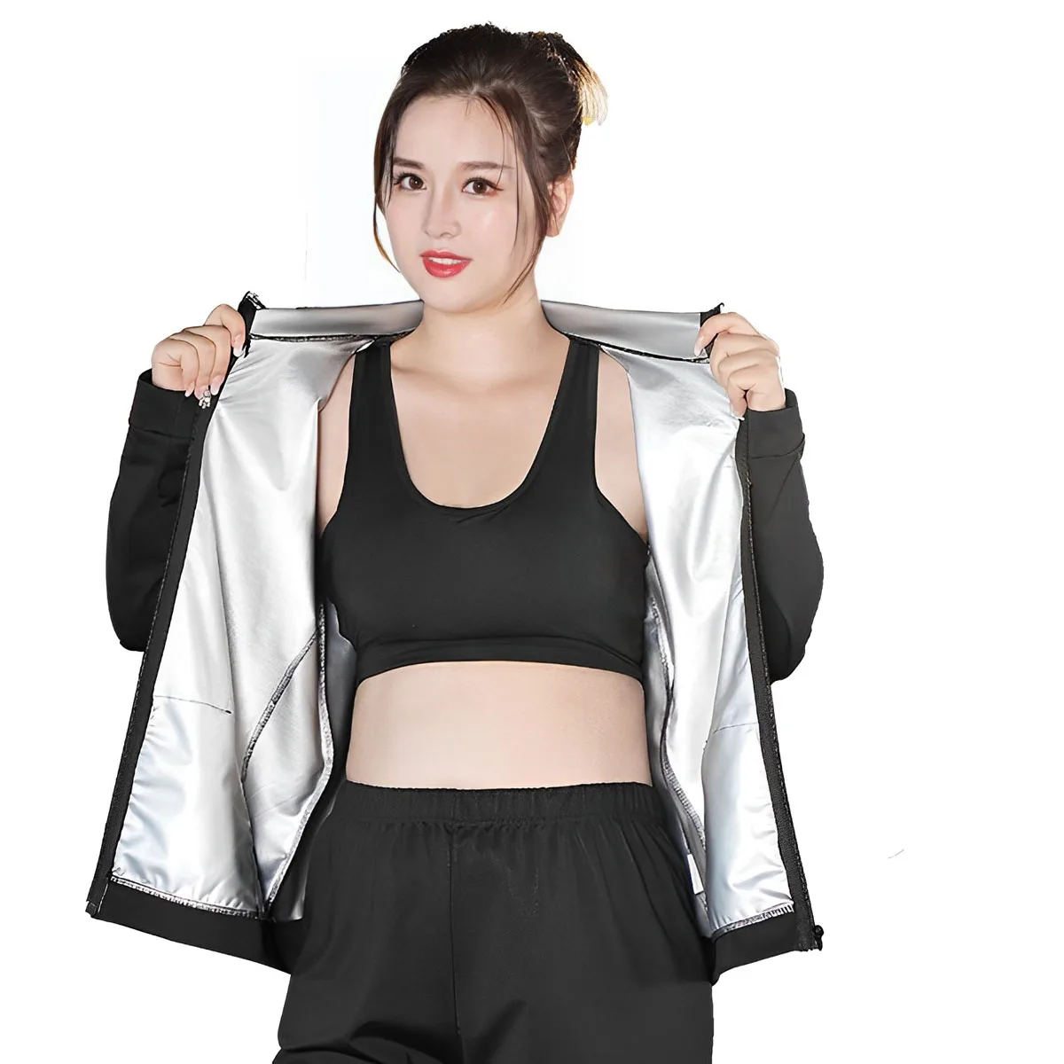 Women Sauna Suit Fitness Weight Loss Sweating Clothes Gym Sportwear Sets Female Quick Dry Slimming Tracksuit