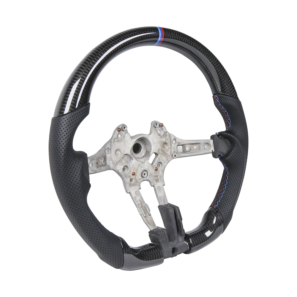 

Hot Sale Real Carbon Fiber Flat Sport Steering Wheel Fit For BMW M3 F30 F20 F22 F25 F32,F33,F36