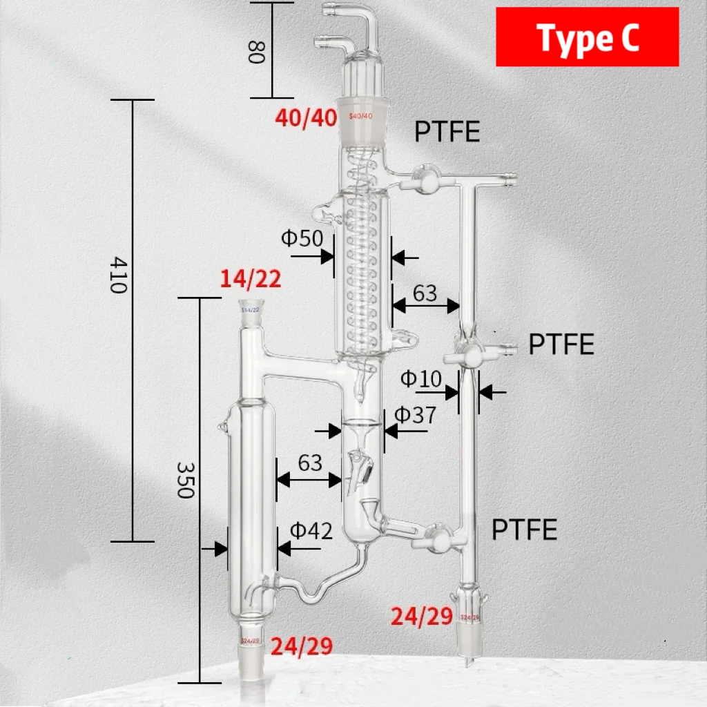 5225 Electromagnetic Funnel Distillation Heads, Laboratory Distillation Head Tower Device view 3