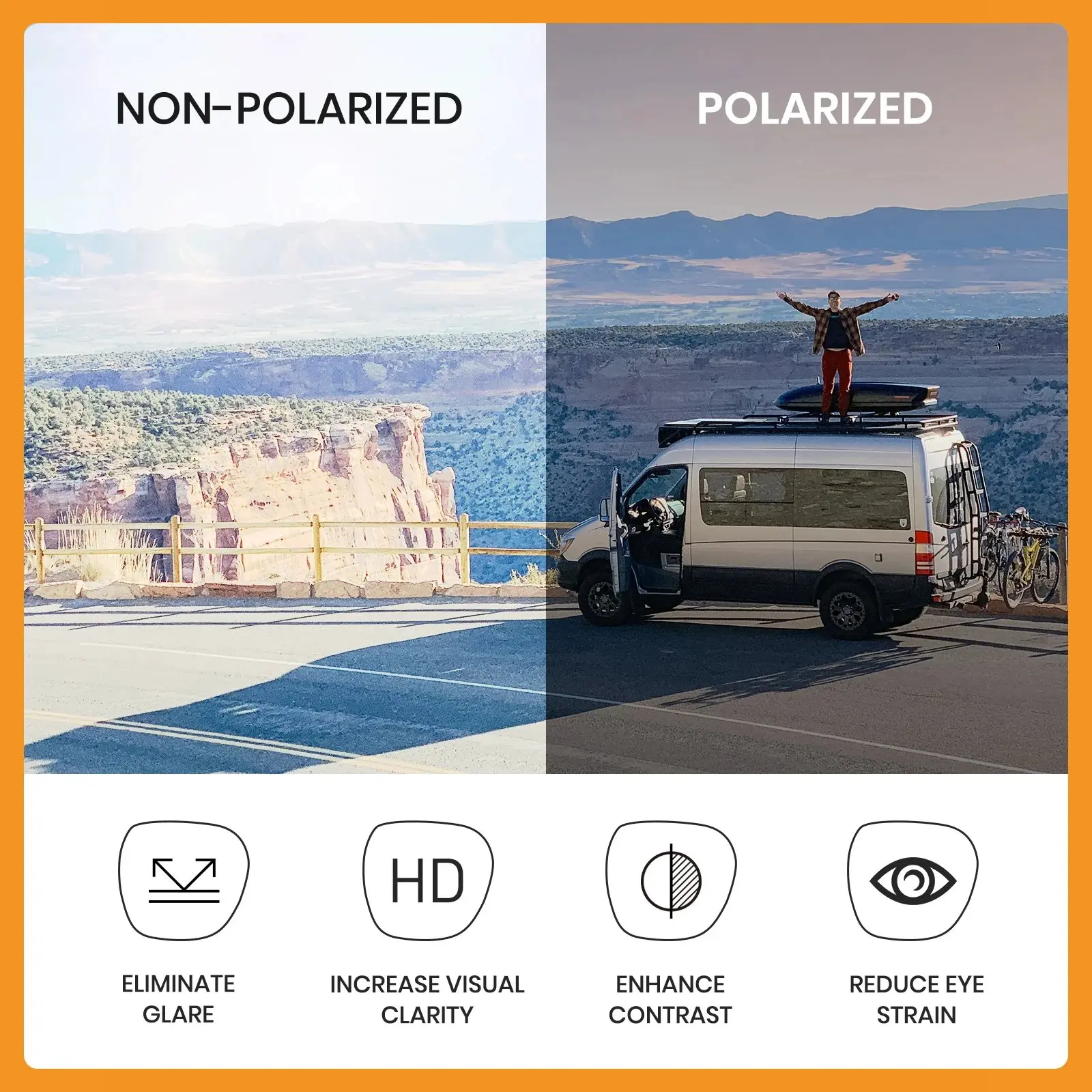 عدسات بديلة متوافقة مع نظارات Oakley RadarLock Path ذات فتحات تهوية Asian Fit OO9206 الشمسية - حماية من الأشعة فوق البنفسجية بنسبة 100% ومستقطبة #3