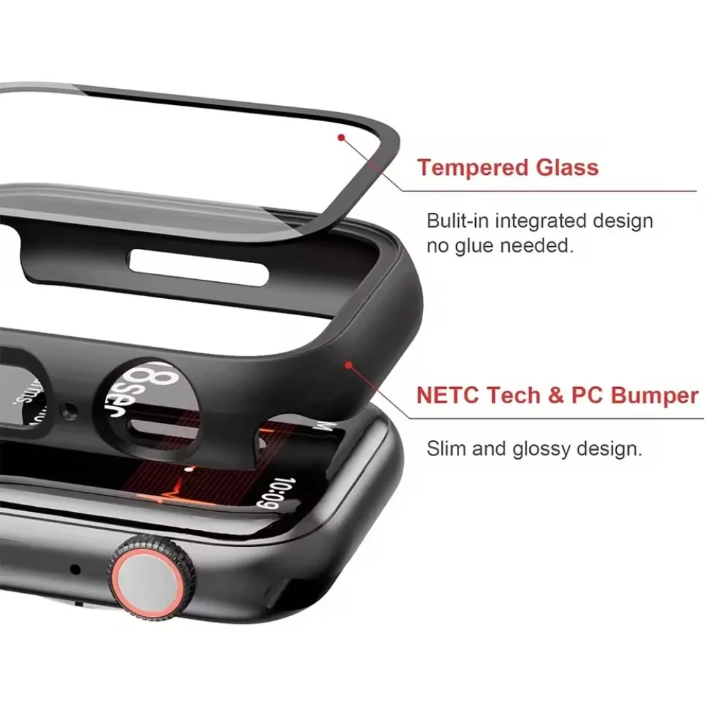Custodia + cinturino per Apple Watch Band Ultra 2/1 49mm 10 46/42mm 9 8 7 6 5 4 SE Bracciale milanese iWatch 45/41/44/40mm Protezione schermo