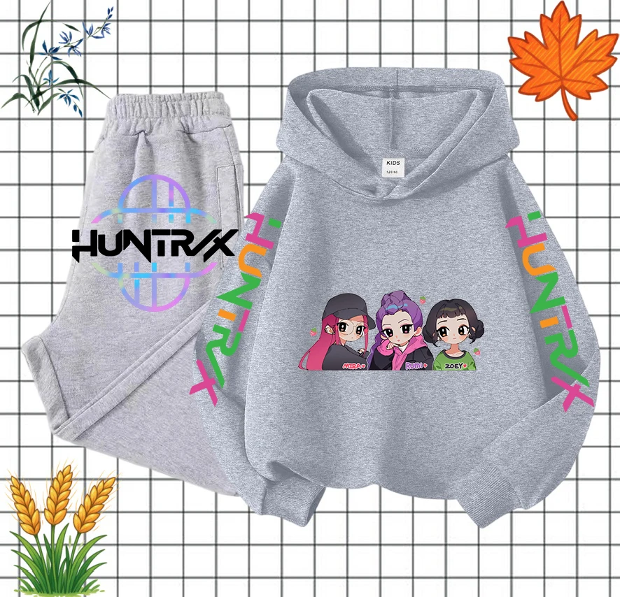 

is e KPOP Korean Trend Hallyu Girls Childrens Hoodie Anime Character Demon Hunters Festive Ceremony Christmas Set 2025