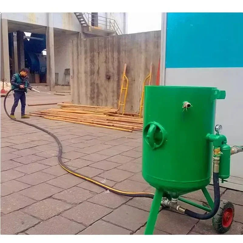 Mobile Sand Blaster Machine Sandblasting Equipment With Air Compressor Sandblasting Water Machine For Metal Rust Removal