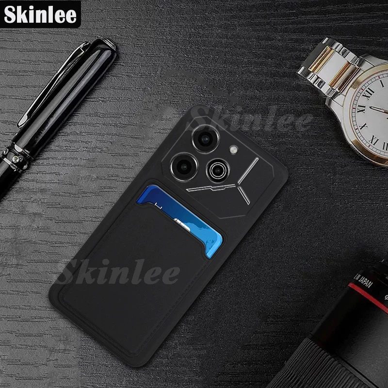 

Skinlee Case For Tecno Pova 6 Pro 5G With Card Slot Wallet Silicone Shockproof Soft Shell For Tecno Pova6 Neo 4G Phone Cover