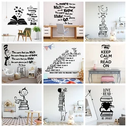 1 PC Beauty Reading Book Self Adhesive Vinyl Waterproof Wall Art Decal Decor Living Room Bedroom Removable Wall Art MURAL