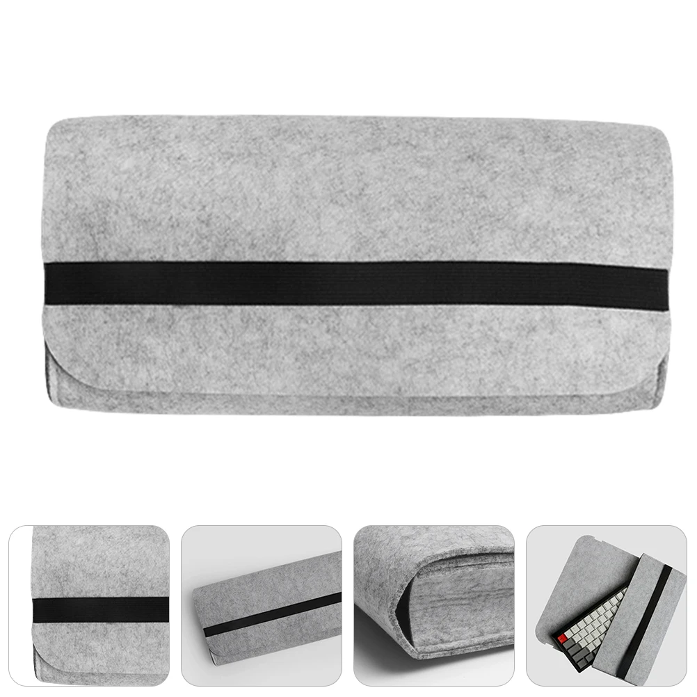 

Keyboard Storage Bag For 61 Keys Mechanical Keyboard Thickened Dust-Proof Wear-Resistant Groove Sealing Pouch Container Case