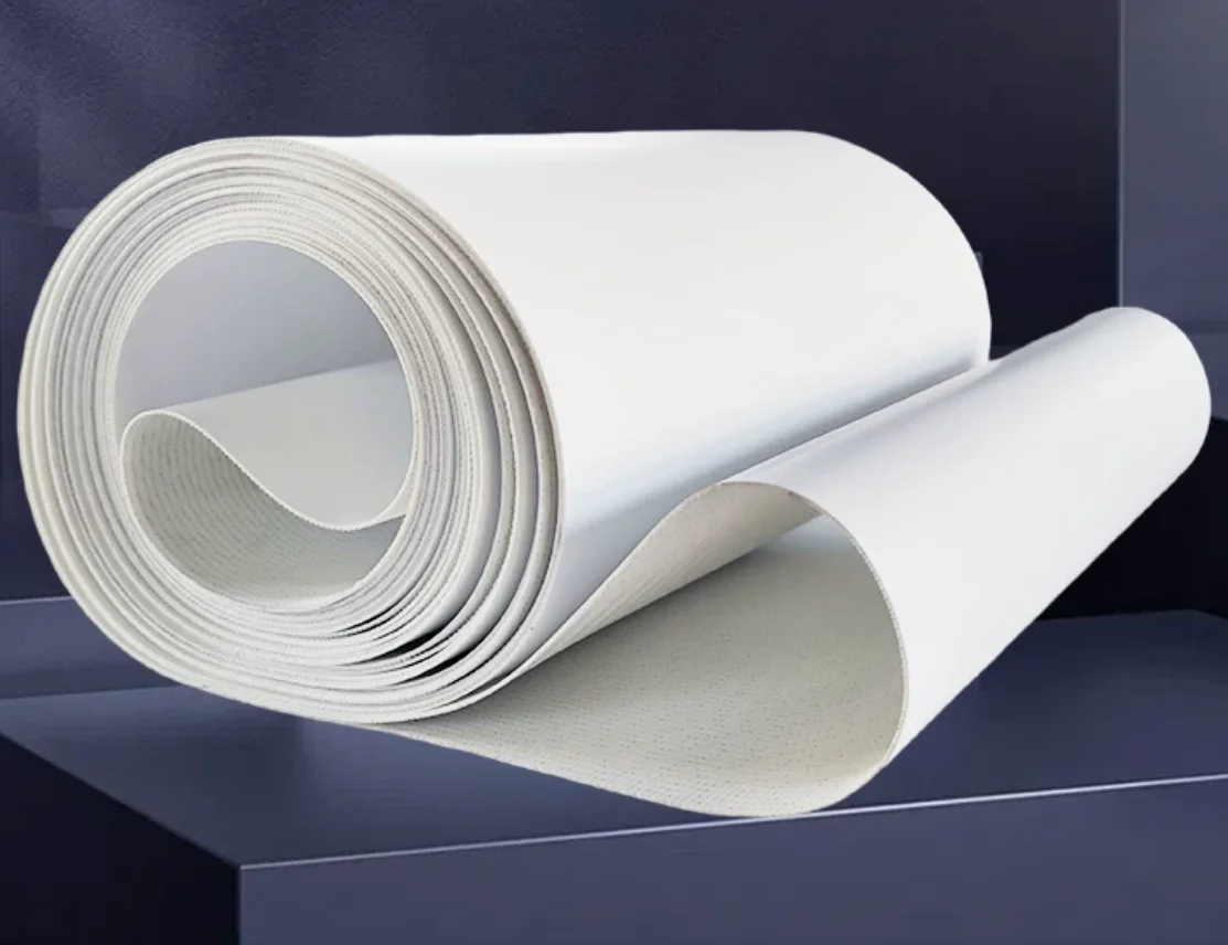 

Perimeter: 645x700x1mm White PU Conveyor Food Grade Antibacterial Conveyor Belt