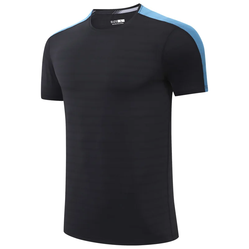 Gym Bodybuilding Shorts Sleeve Quick Dry Sport Running Patchwork Breathable Workout Exercise Fashion Mesh Training Nylon Tee