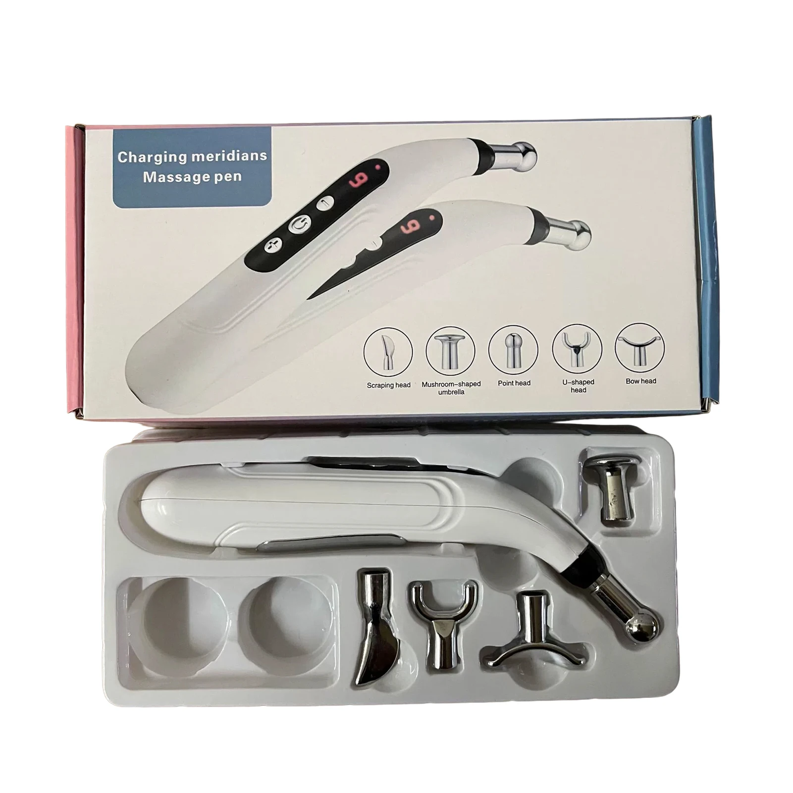 Electronic Acupuncture Pen Auto Point Detection USB Rechargeable Portable Massager for Home Office massage tools