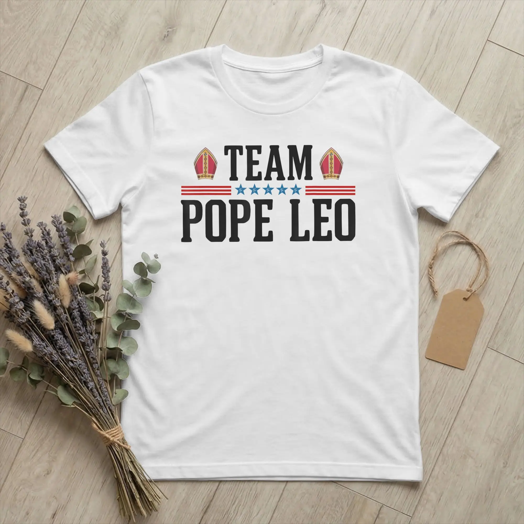 Team Pope Leo XIV Men T Shirts Cardinal Robert Prevost Novelty Tees Short Sleeve Round Neck T-Shirt Cotton 6XL merchandise