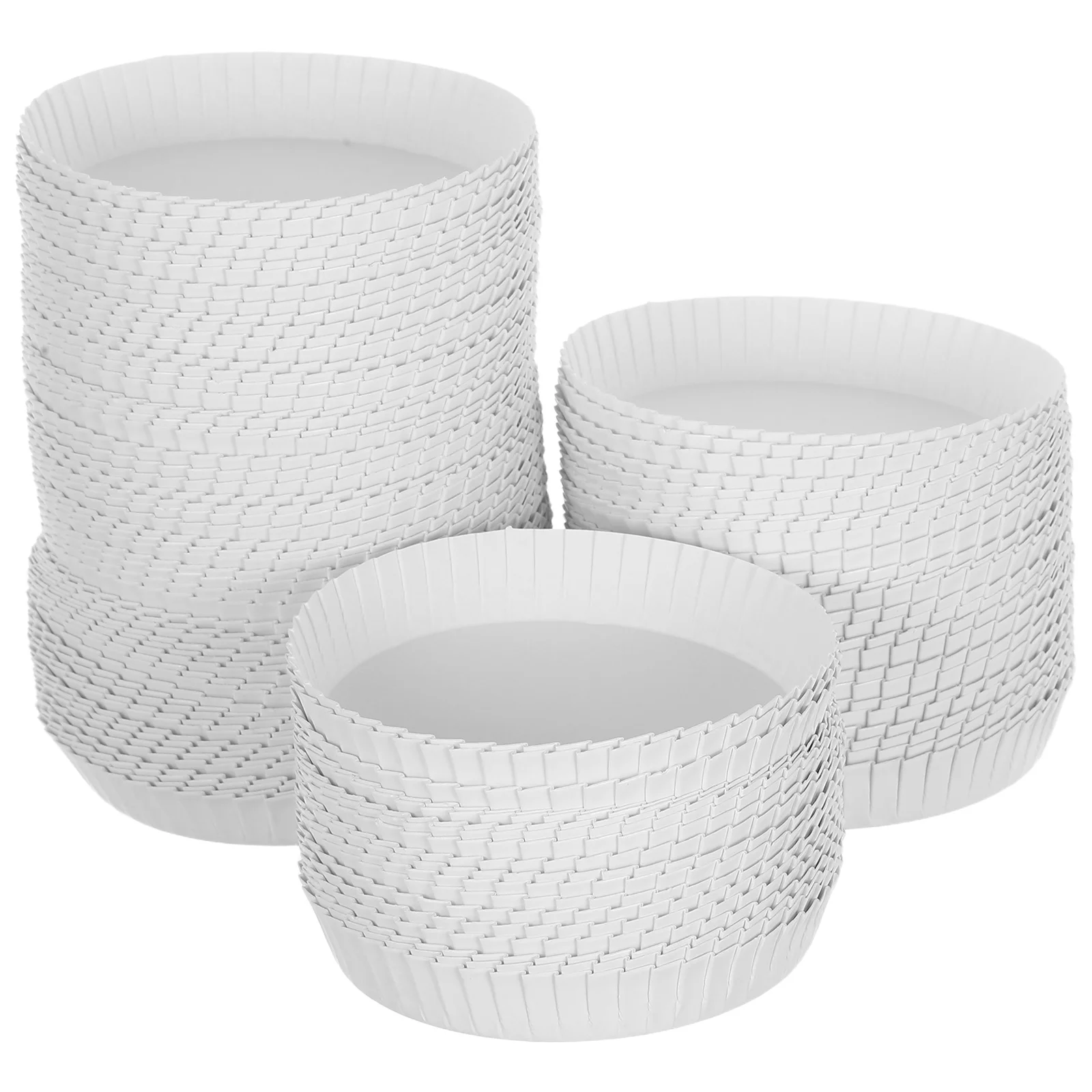 

100 Pcs Disposable Paper Cup Lids 75mm White for Hotel KTV Bar Restaurant Tea House Coffee Shop Stackable Compact