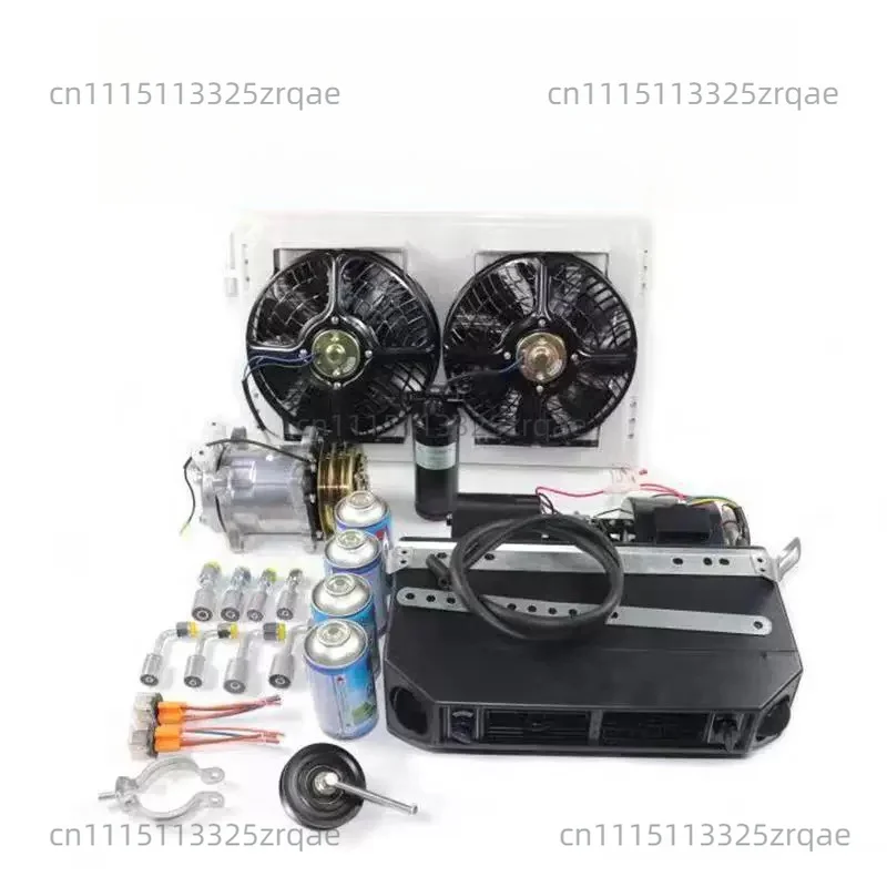 Universal 12V 24V Car Air Conditioning Kit For Truck Minibus Van Tractor Digger RV Excavator