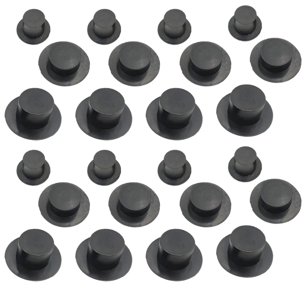 60Pcs Plastic Christmas Hat Mini Hats for Craft Projects DIY Party Supplies Snowman Decorative Caps Snowman Hat