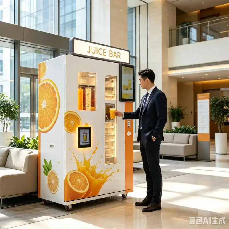 Orange Juice Vending Machine Customized Automatic Juice Extracting System Commercial Beverage Technology