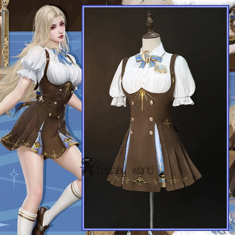 Cyra Cosplay Costume Naraka: Bladepoint‌ Dress Accessories Performance Carnival Halloween Party Role Play Uniform for Women