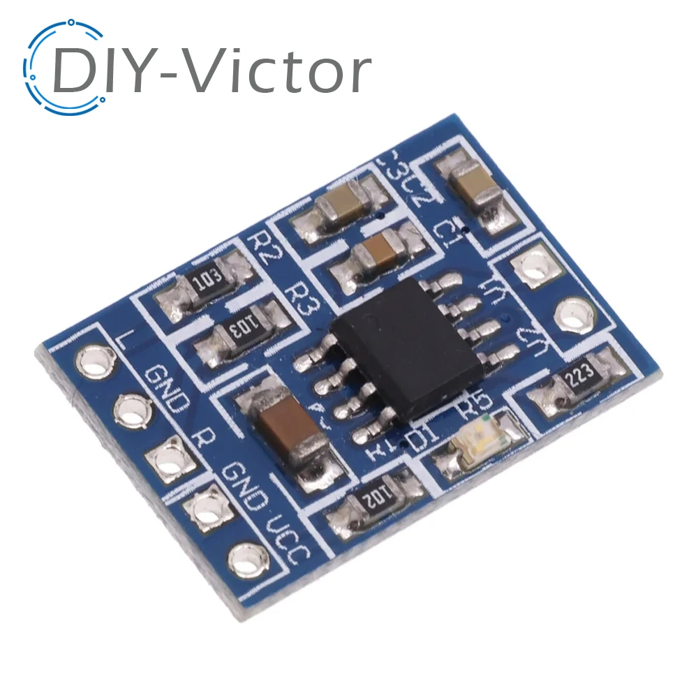 1pcs/lot Super Mini HXJ8002 Audio Power Amplifier Board Mono Channel Voice low noise Amplifiers Module 2.0-5.5V Replace PAM8403