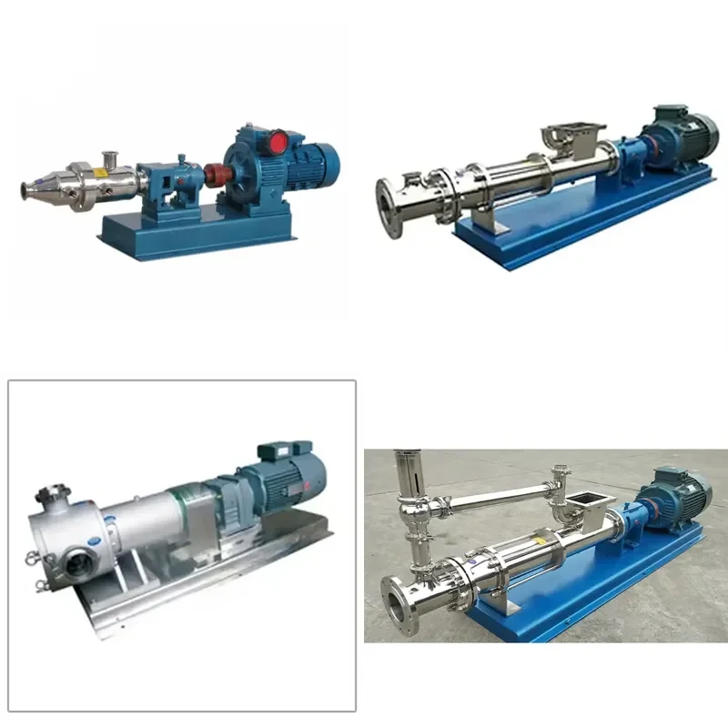 Factory Price Industrial Stainless Steel Food Grade Vacuum Suction Single Screw Pump for Jam Pulp Honey