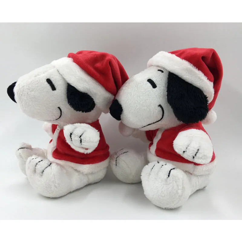 

Снупи Рождественская плюшевая игрушка Kawaii Мультфильм Мягкая ткань Детские игрушки Плюшевая кукла Украшение дивана Новый год Рождественский подарок