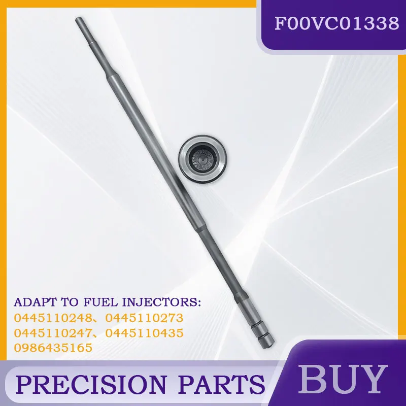 *4PCS F00VC01338 Diesel Common Rail Fuel Injector Valve Assembly Is Compatible With Injector Model: 0445110248 0445110273 LF1642