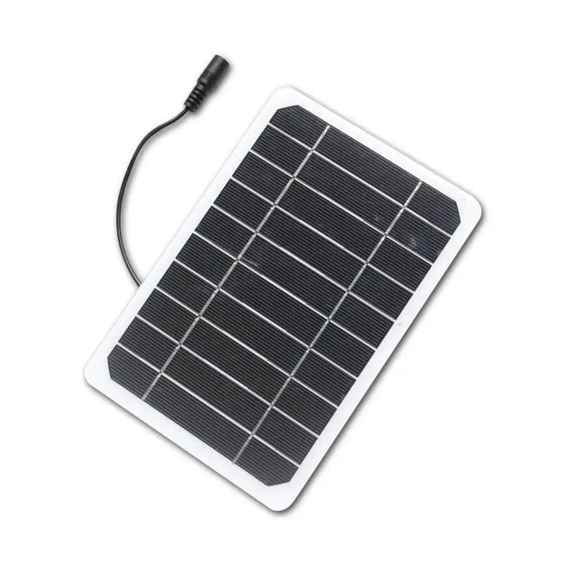 Outdoor Solar Panel 6W 5V Battery Module Charging Tool for Camping Hiking Picnic RV Marine and Backyard Use