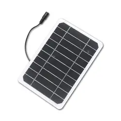 Outdoor Solar Panel 6W 5V Battery Module Charging Tool for Camping Hiking Picnic RV Marine and Backyard Use