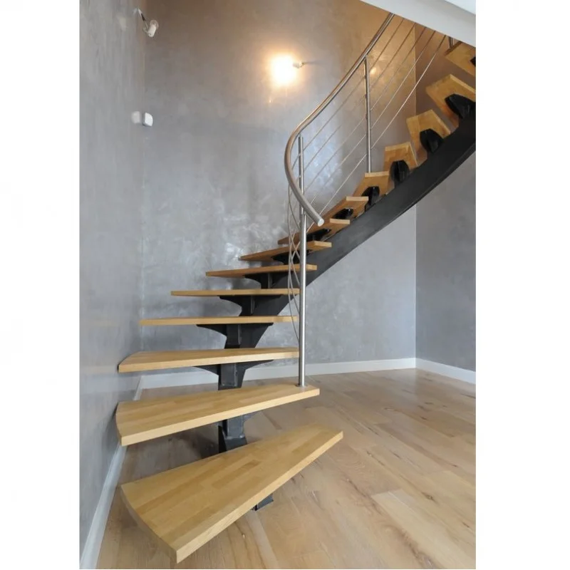 custom.Indoor Durable Metal Steel Stairs with Contemporary Design Easy Install Residential/Commercial Use