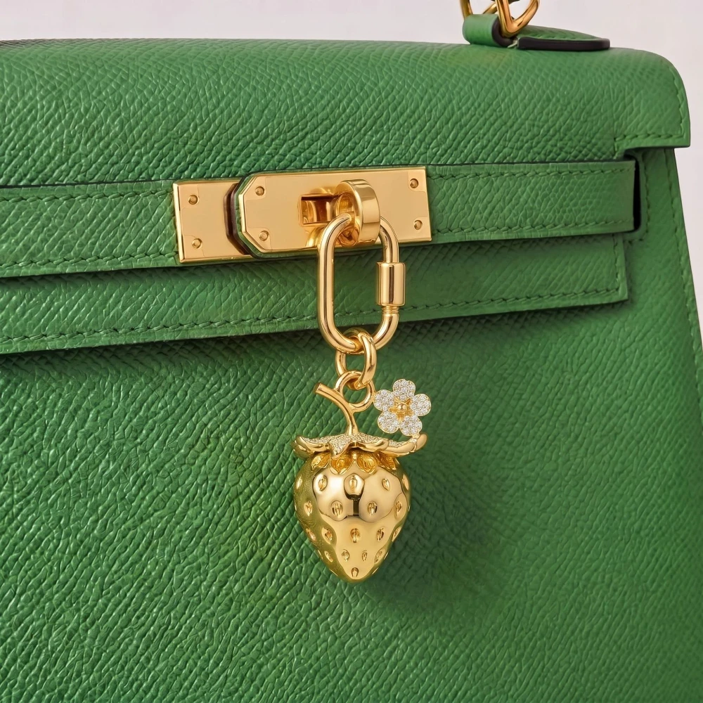 Süße, frische und modische Erdbeerblumen-, Schmetterlings- und Elefanten-DIY-Anhänger für Schmuck und Schlüsselanhänger – Detail 1