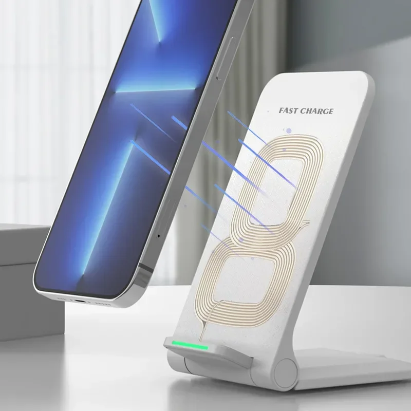 Wireless Stand, 15W Fast Wireless Charging Stand, Foldable Dock Phone Holder,Wireless Charging Station W3JD