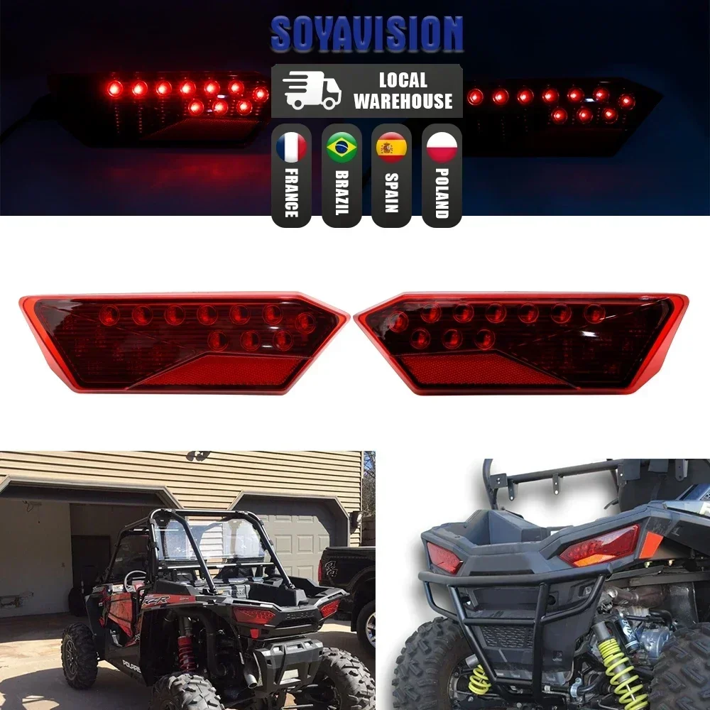 ATV LED Tail Light Signal Light Brake Lamp For Polaris RZR Turbo 1000 XP 900 S 2014-2019 Brake Lights Taillights Accessories