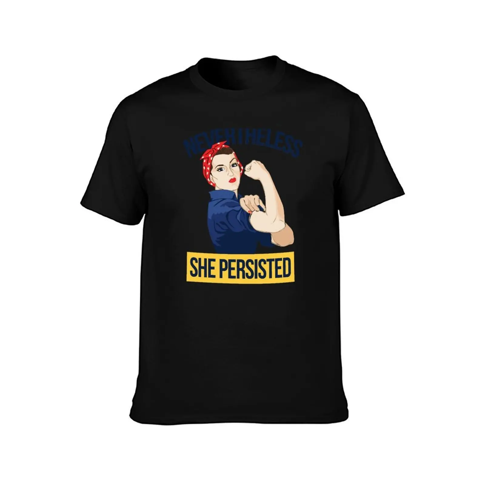 Nevertheless she persisted T-Shirt, Summer Casual Cotton Tee, Oversized Streetwear Tops, Vintage Graphic Print, Unisex Men Women