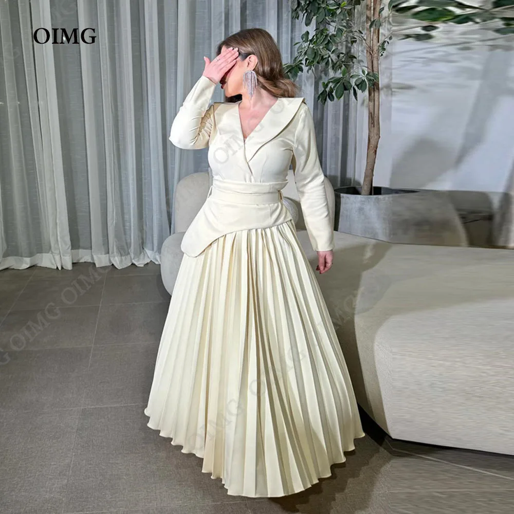 OIMG Little Yellow Vintage Button Prom Dress A-Line Formal Occasion Evening Party Gowns Saudi Arabia Casual Evening Dresses