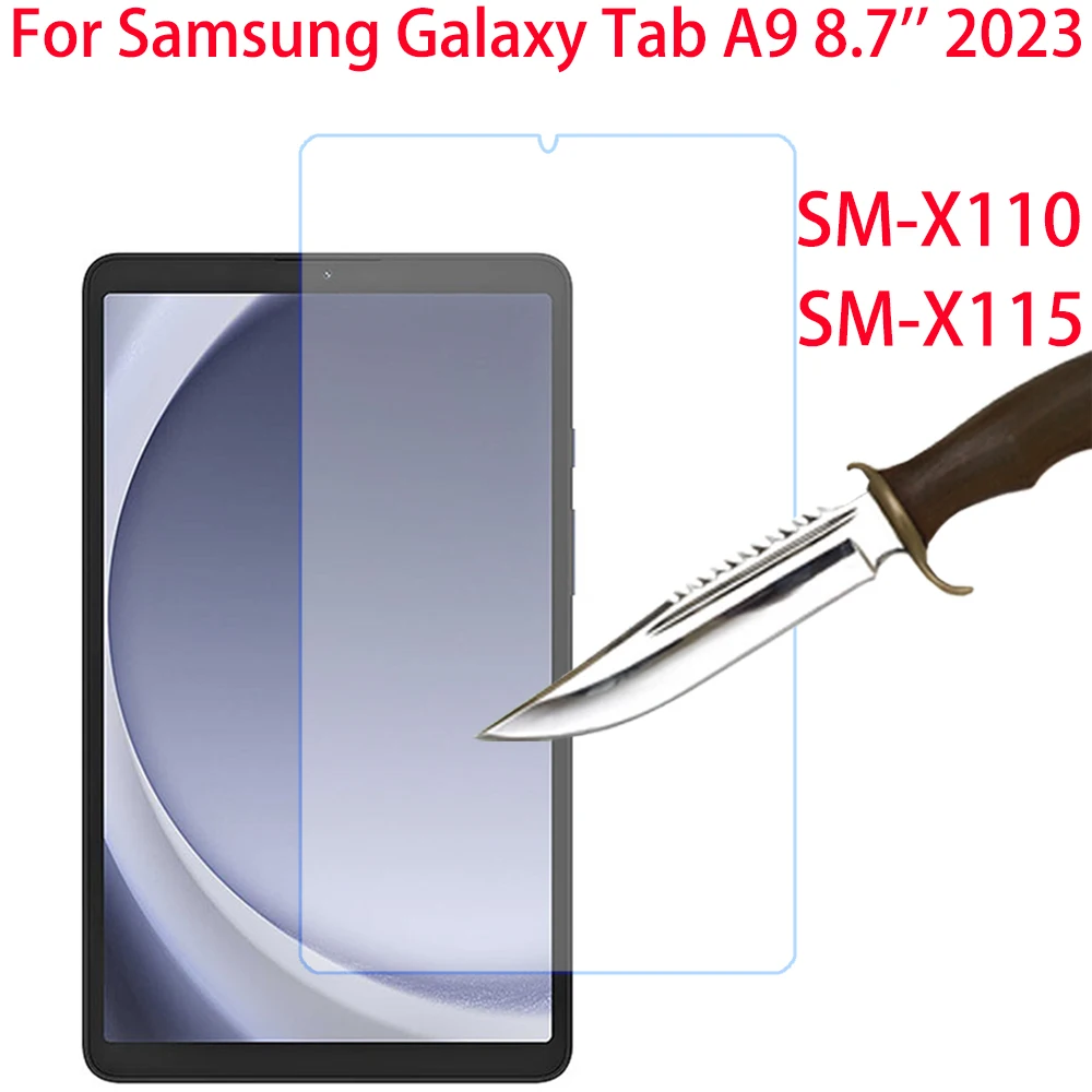 

HD Tempered Glass For Samsung Galaxy Tab A9 8.7 inch 2023 Screen Protector Tablet Protective Film For A9 SM-X110 SM-X115