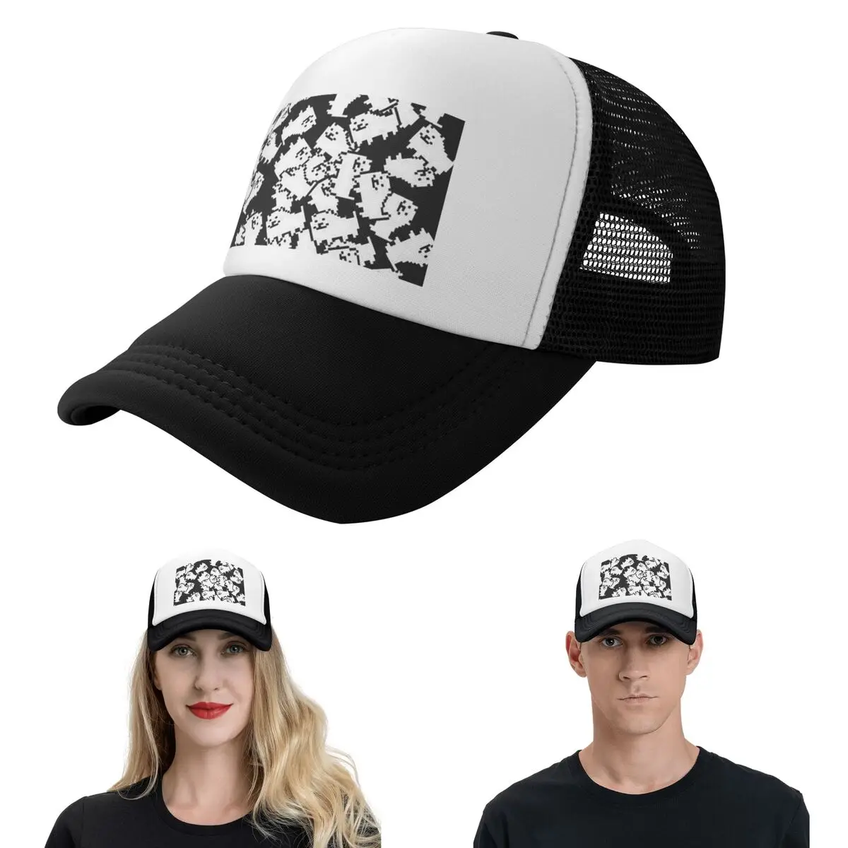 Undertale Annoying Dog Video Game CuteCap Fashion Mesh Baseball Caps Adjustable Hat Hip Hop Summer Unisex Baseball Hats